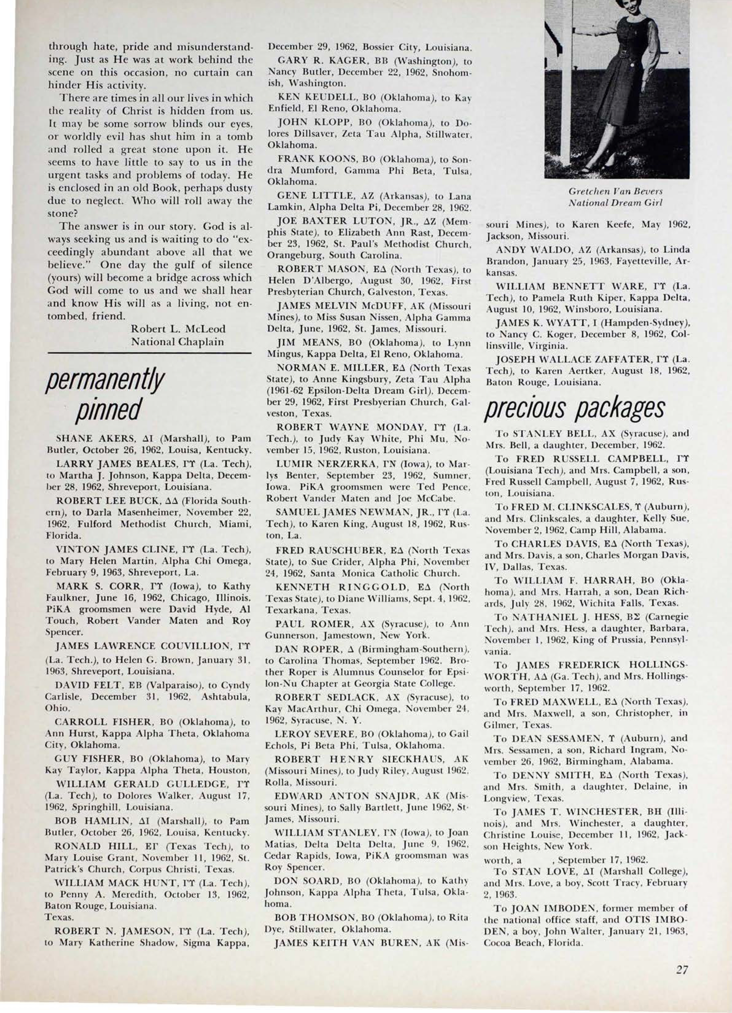 Precious Packages, March 1963